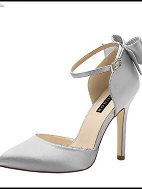 Stiletto High Heel Pointy Toe Satin Evening Party Dance Wedding Shoes